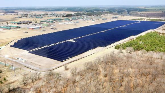 60 acres solar farm Minnesota National Guard’s facility at Camp Ripley
