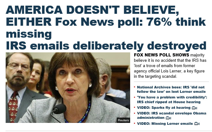IRS emails deliberately deleted