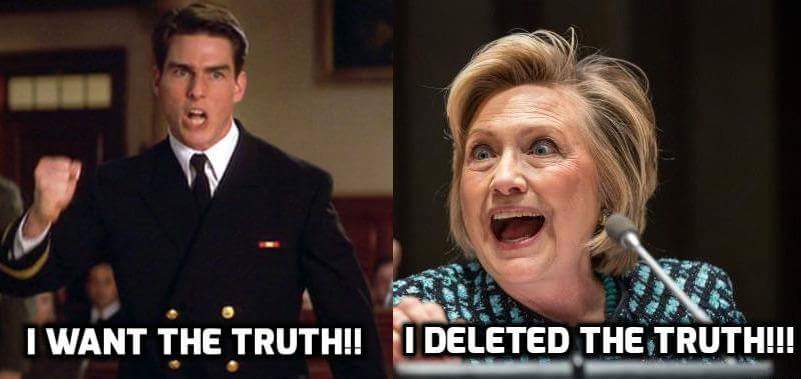 I deleted the truth!